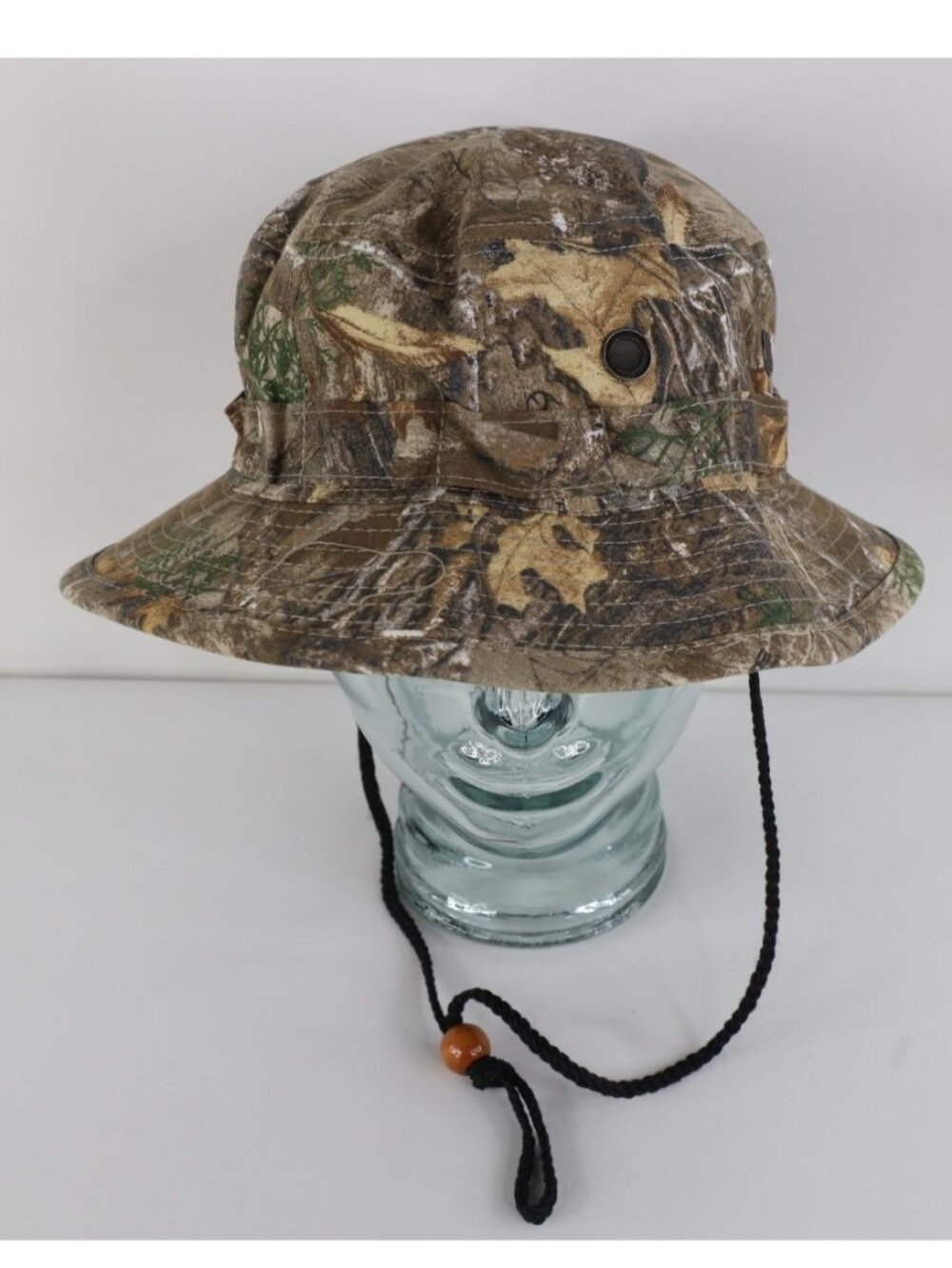 Vintage 90s Y2K Streetwear Realtree Camouflage Boonie Bucket Hat Cap Sun L/XL